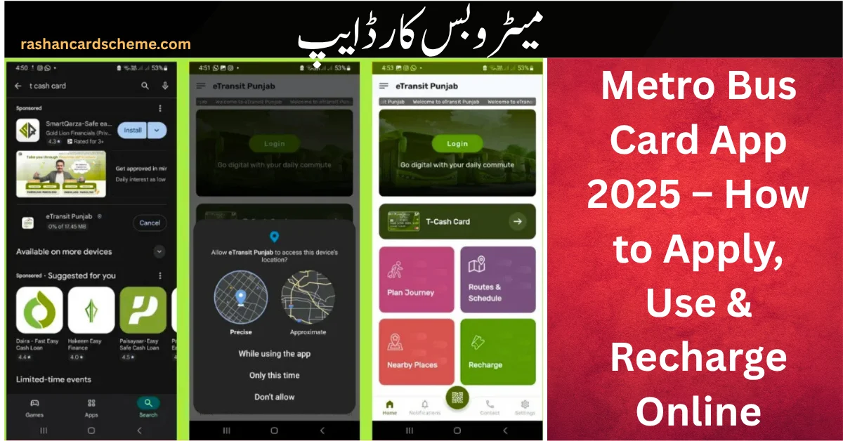 Modern digital travel with Metro Bus Card App – check balance, recharge online, and travel cashless across Punjab.